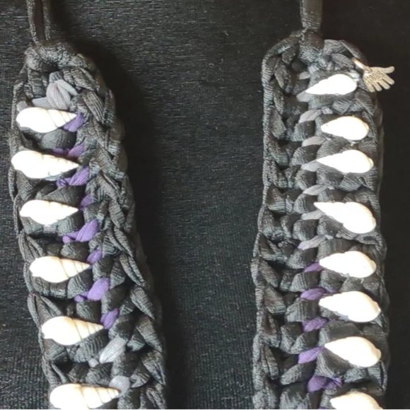 Handmade crochet shell necklace boho - Picture 3 of 10